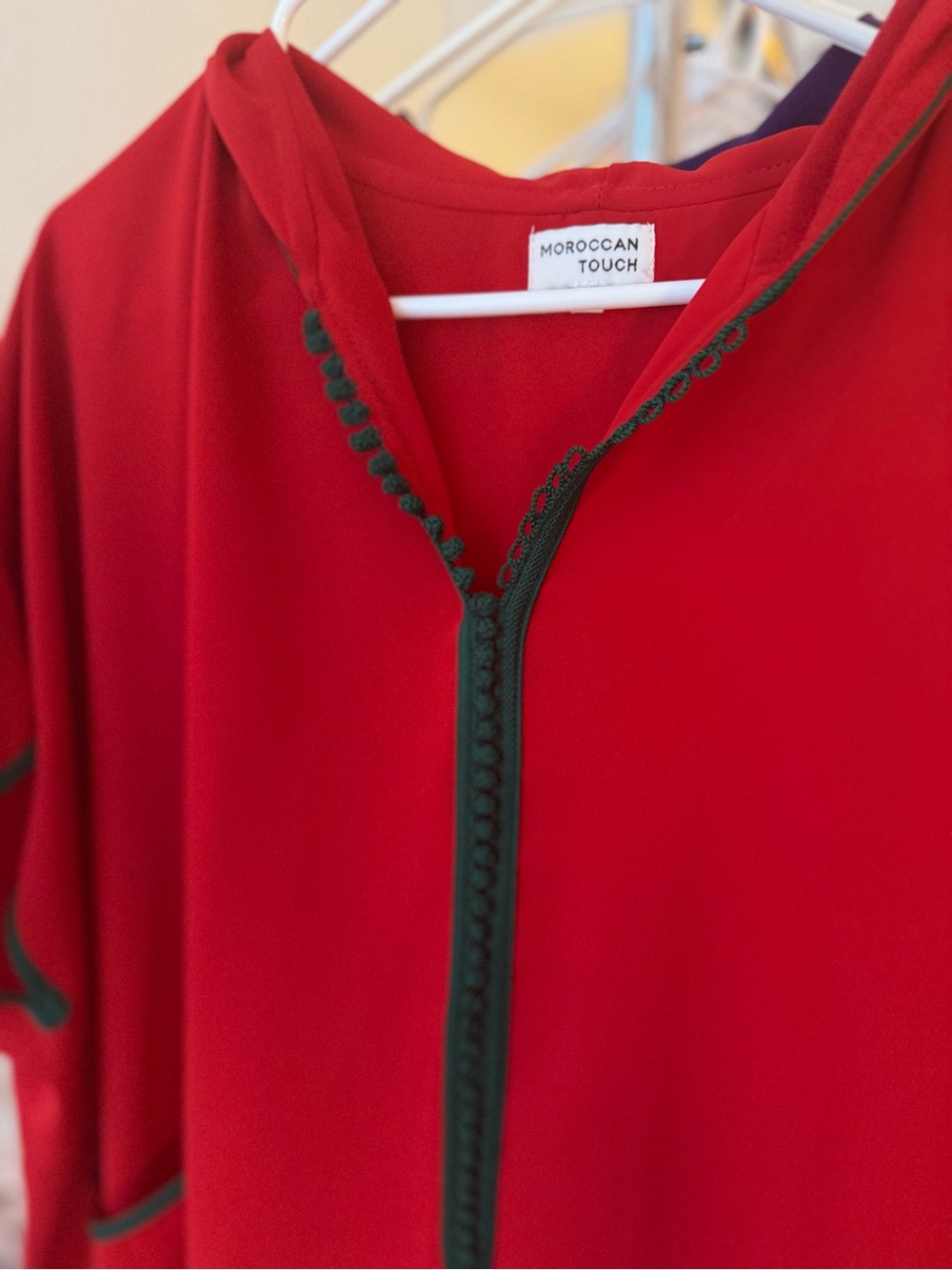 Moroccan flag colored Kaftan - Picture 2 of 4